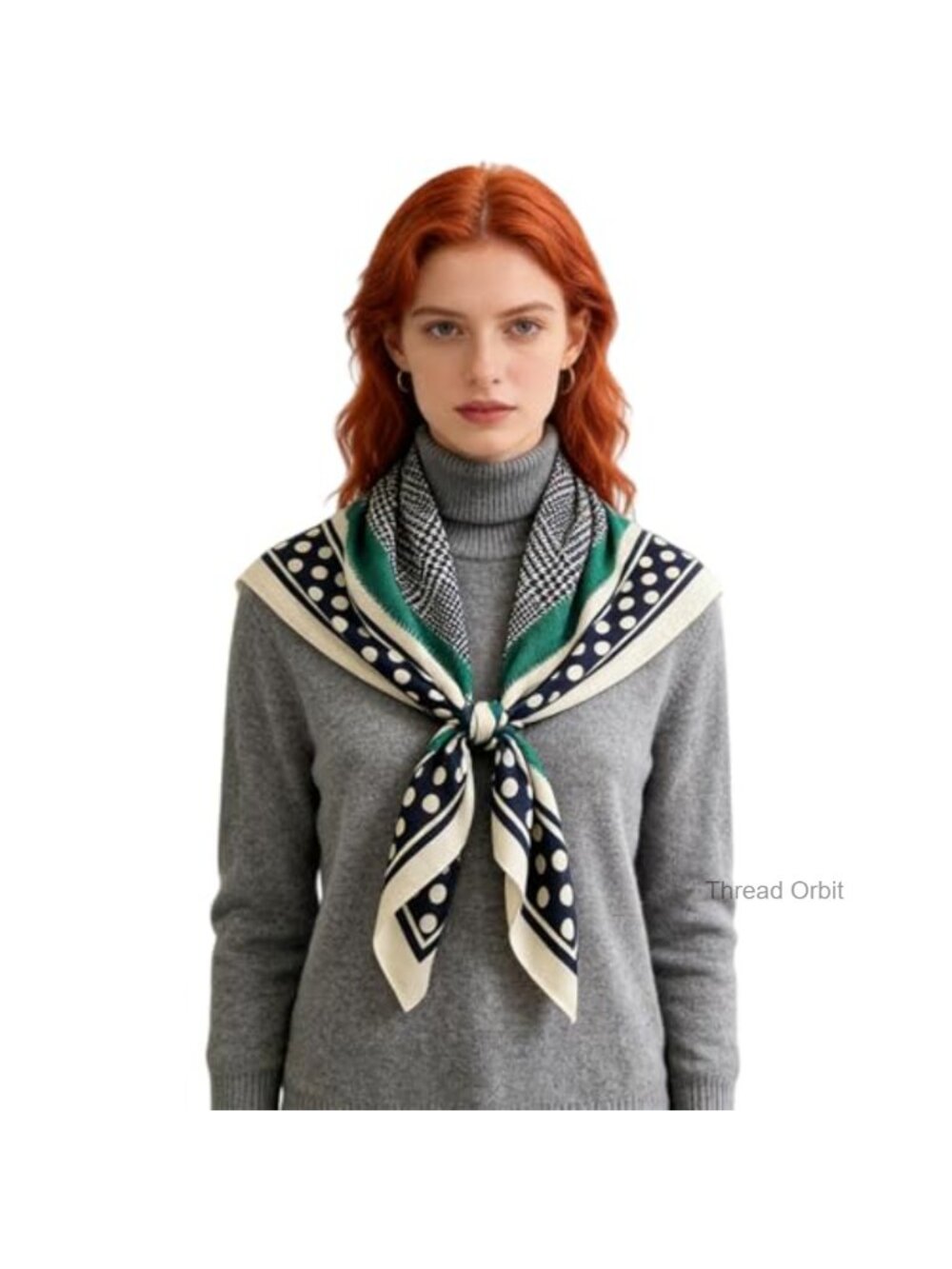 Large Square Polyester Scarf Headscarf Hair Wrap Shawl for Women
